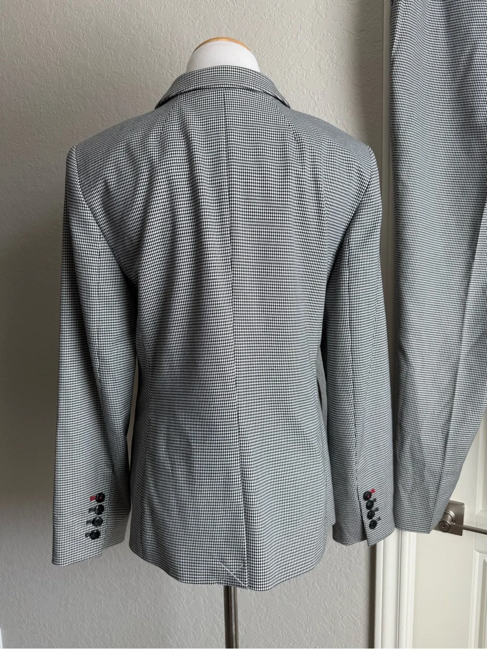 Talbots Square Houndstooth Blazer